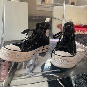 Converse platform high tops. Made with custom ID - completely original
